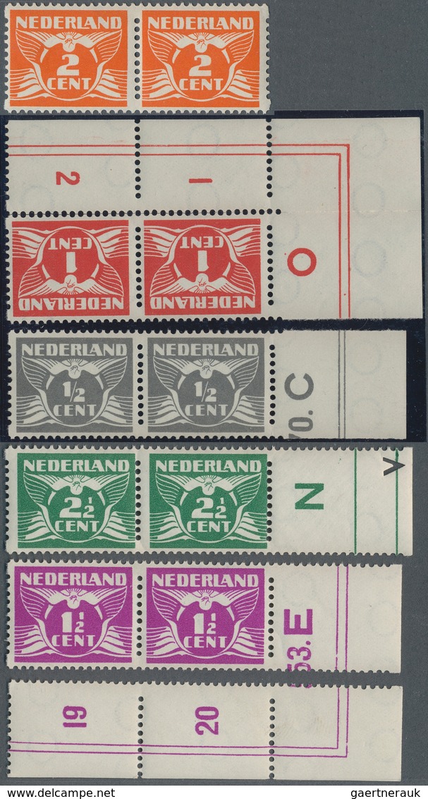 15250 Niederlande: 1926/1941, Komplette Serie: Freimarken Der Ausgabe 1926/1941 M. WZ Ringe, 2seitige Roll - Lettres & Documents