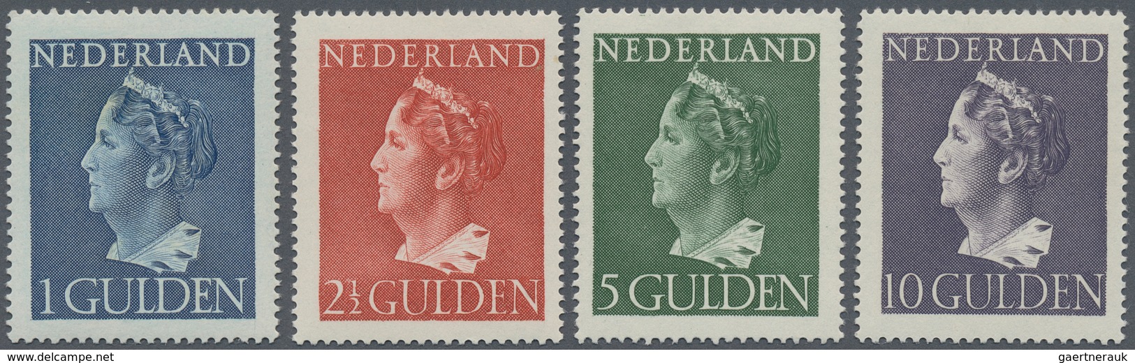 15259 Niederlande: 1946, Freimarken: Königin Wilhelmina, Tadellose Postfrische Serie, Lediglich Der Unbede - Lettres & Documents