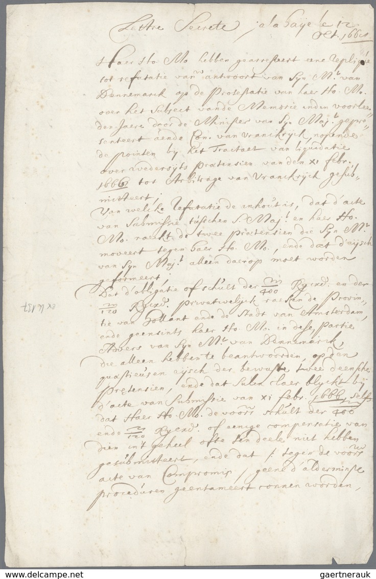 15268 Niederlande - Besonderheiten: 1861, Zwei Briefinhalte, Zusammen Acht Seiten, überschrieben "Lettre S - Sonstige & Ohne Zuordnung