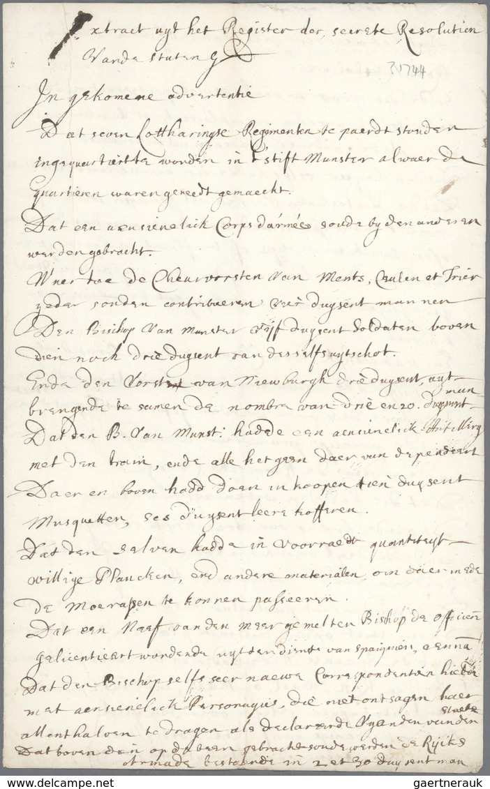 15268 Niederlande - Besonderheiten: 1861, zwei Briefinhalte, zusammen acht Seiten, überschrieben "Lettre s