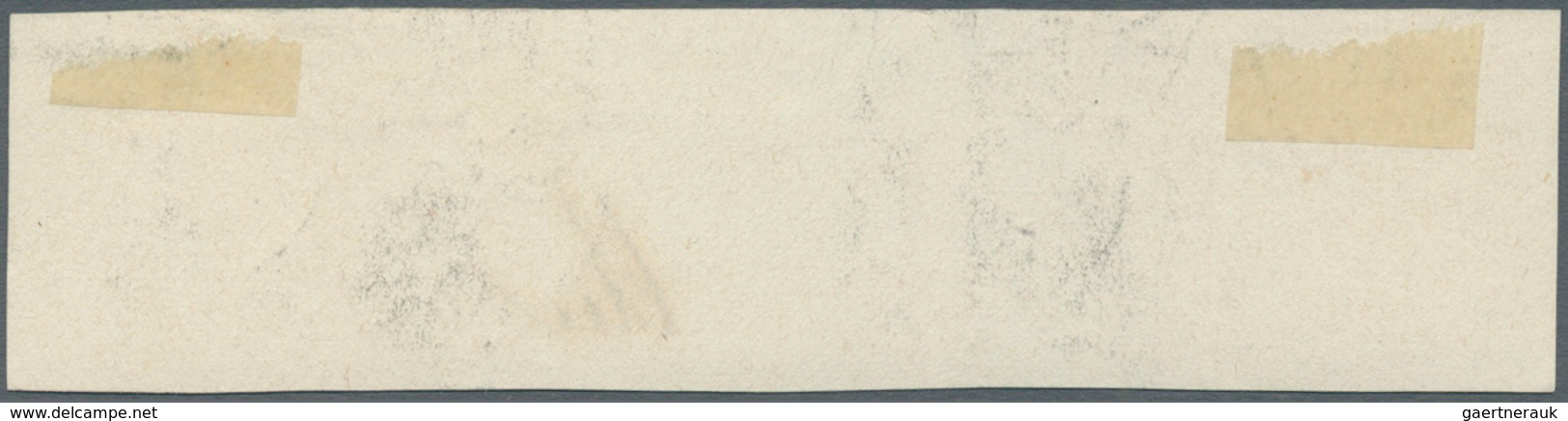 15270 Norwegen: 1857. Definitive 3sk Gray-violet King Oscar I In A Horizontal Strip Of 5 On Piece. - Neufs