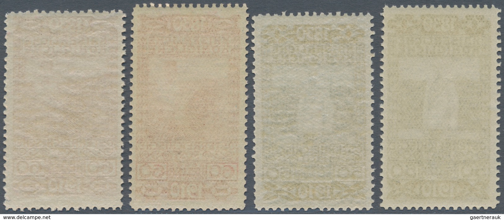 15381 Österreich: 1910, 50 H Dunkelgrün Und 60 H. Karmin, 172/173 Variante Postfrisch, 1x Im Hochformat 39 - Neufs