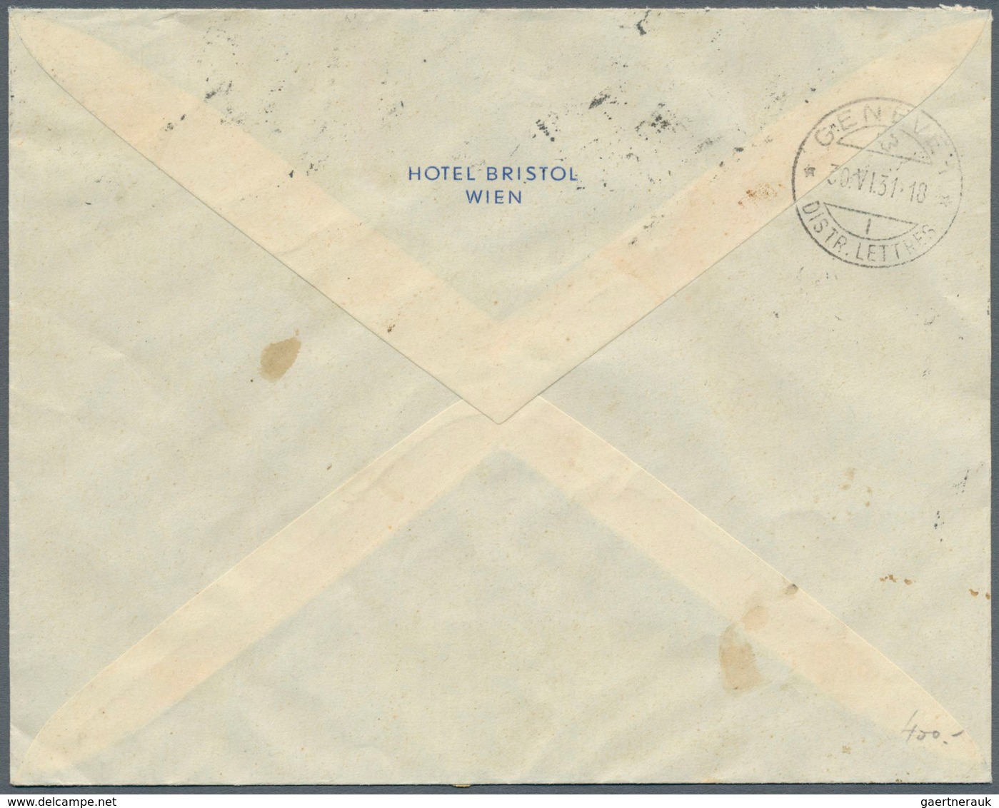 15400 Österreich: 1931, 10 G. Bis 1 S. Rotary Kongress Komplett Auf Auslands-R-Brief Aus "WIEN 25.VI.31" N - Ungebraucht