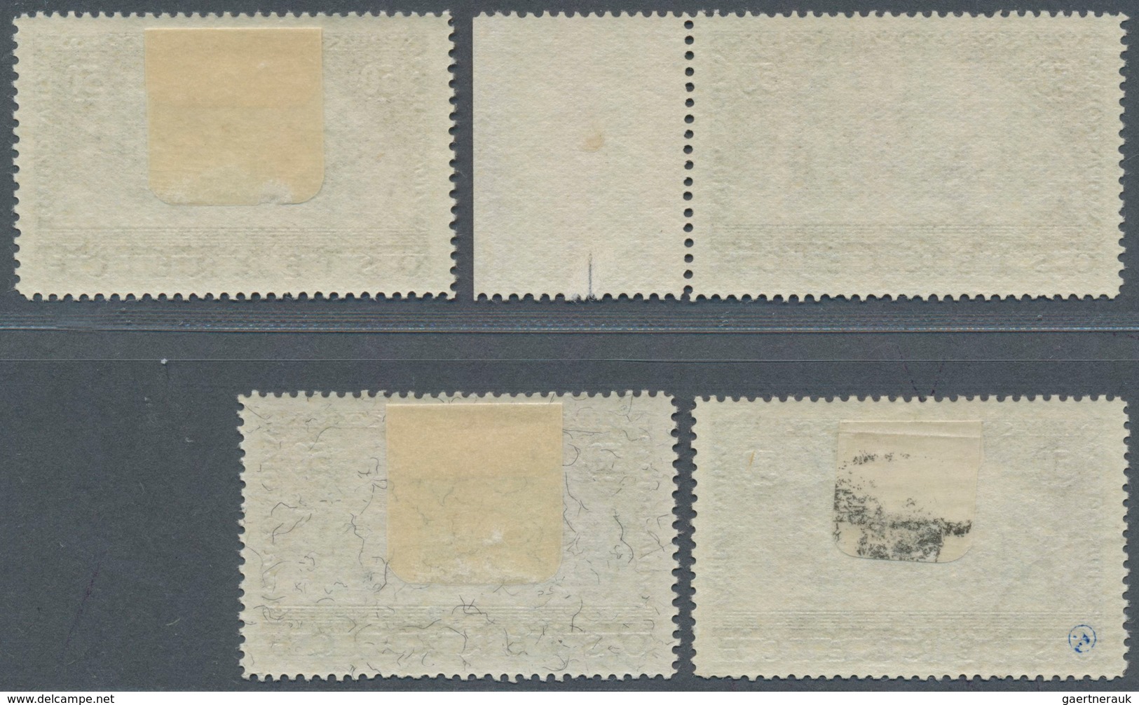 15410 Österreich: 1933, 50 Gr. WIPA, Randstück Postfrisch, Marke Mit Falz U. Gestempelt, Dazu Faserpapier, - Ungebraucht