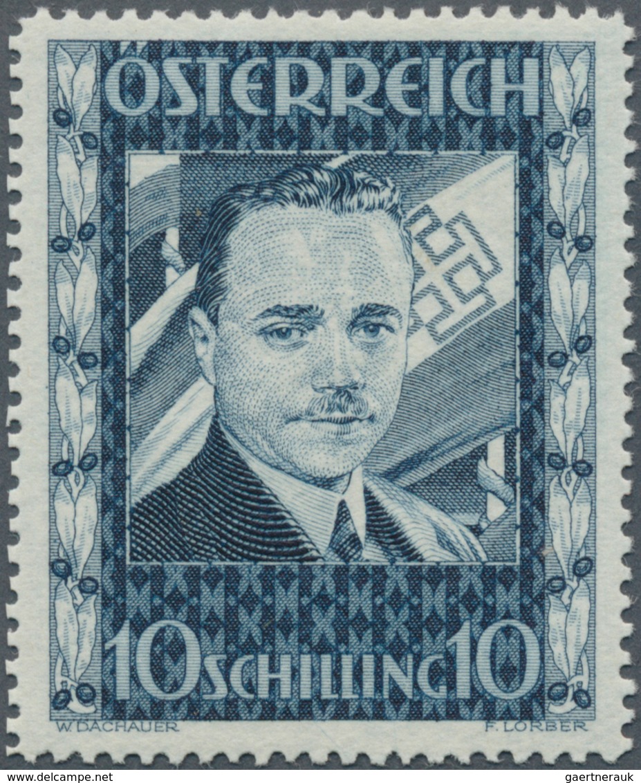 15413B Österreich: 1934, 10 S. "Bundeskanzler Dr. E. Dollfuss", Perfekt Zentriertes Postfrisches Luxusstück - Neufs