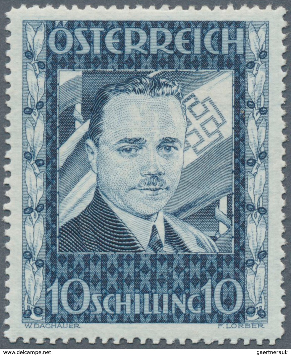 15414 Österreich: 1936, 10 Schilling Dollfuß, Einwandfrei Gezähnter Und Postfrischer Luxus-Wert, Mi. 1.400 - Neufs