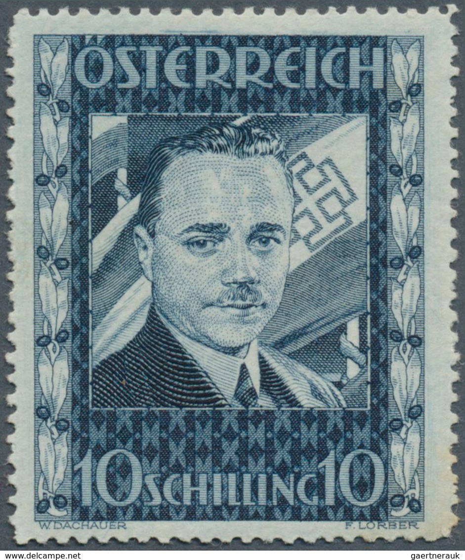 15416 Österreich: 1936, 1 Sh. Dollfuß, Zähnung Siehe Foto - Neufs