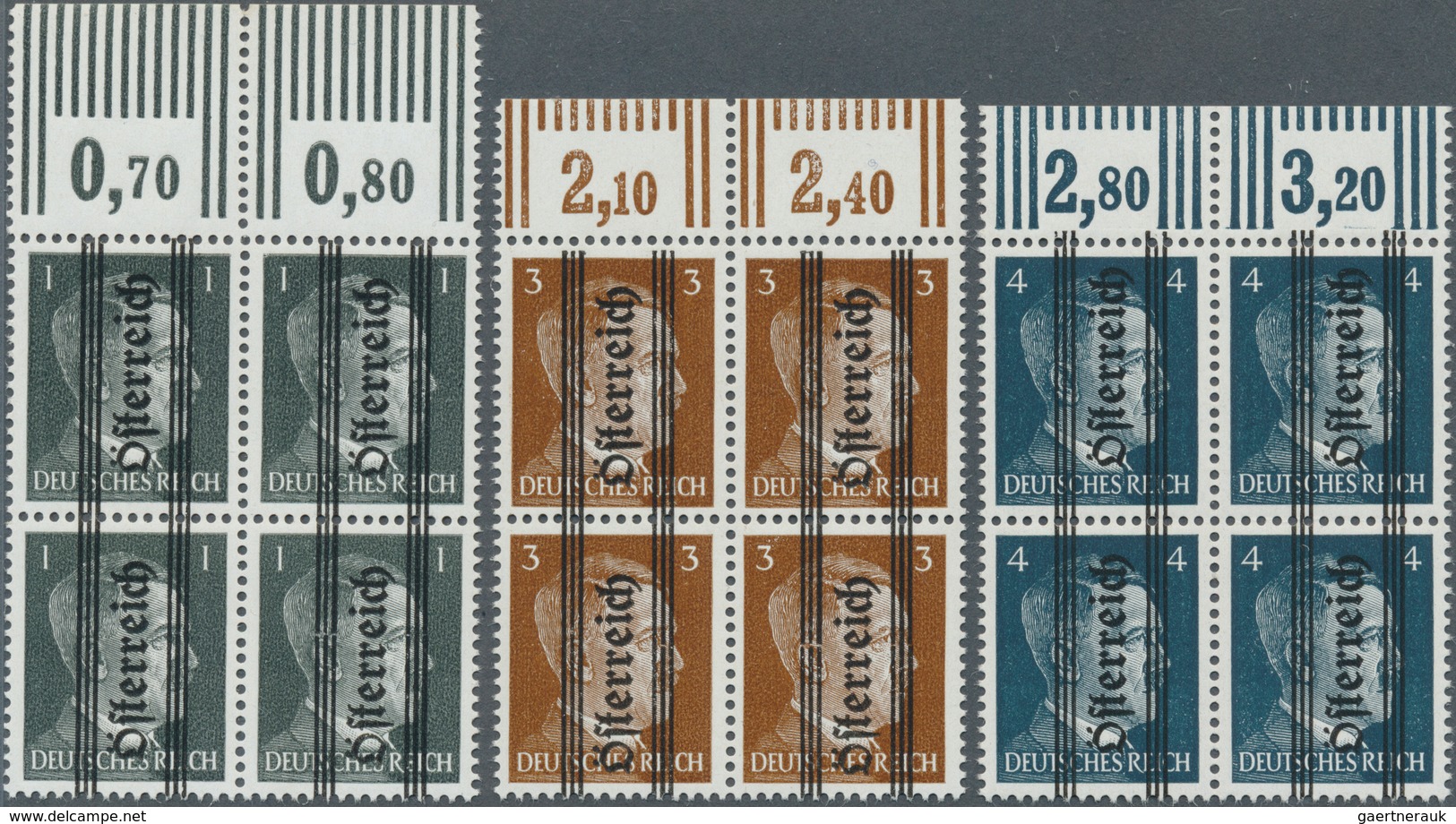 15419A Österreich: 1^945, Marken Des Deutschen Reiches, Postfrischer Luxus-Oberrand (sowie 683-684 Mit Unte - Neufs