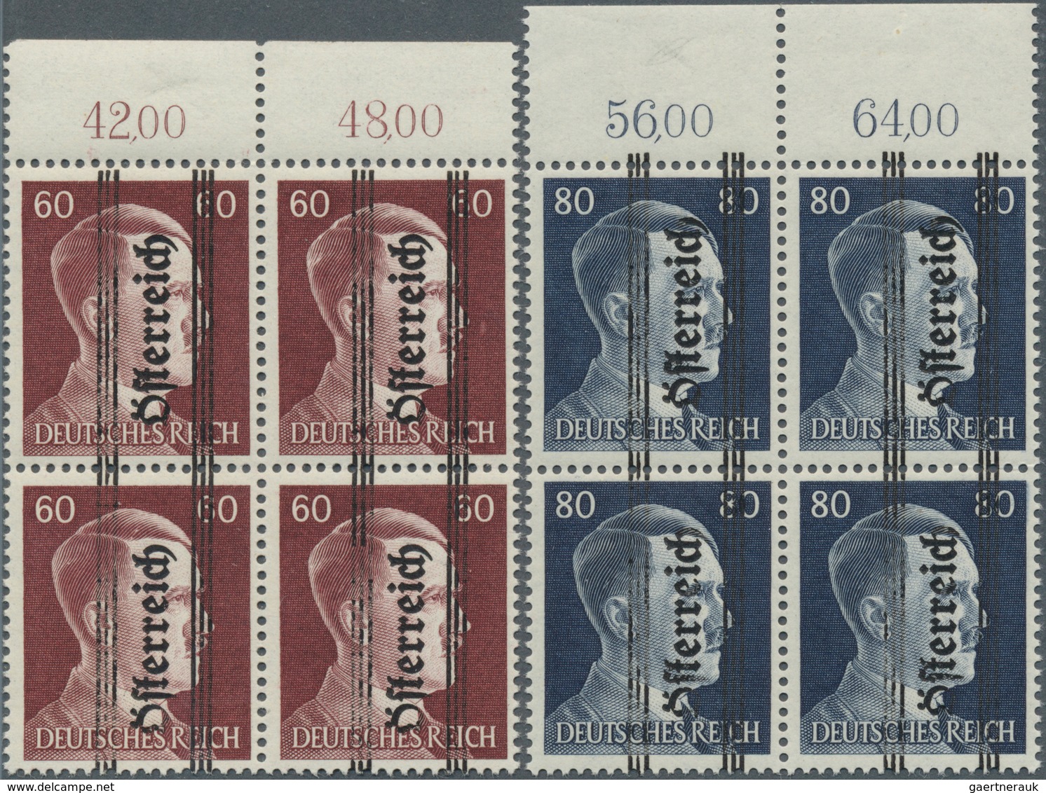 15419A Österreich: 1^945, Marken des Deutschen Reiches, postfrischer Luxus-Oberrand (sowie 683-684 mit Unte