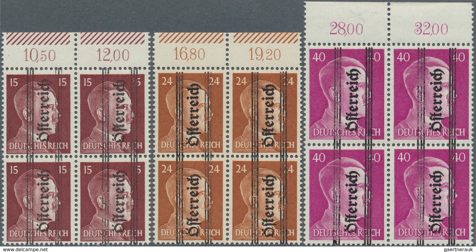 15419A Österreich: 1^945, Marken des Deutschen Reiches, postfrischer Luxus-Oberrand (sowie 683-684 mit Unte