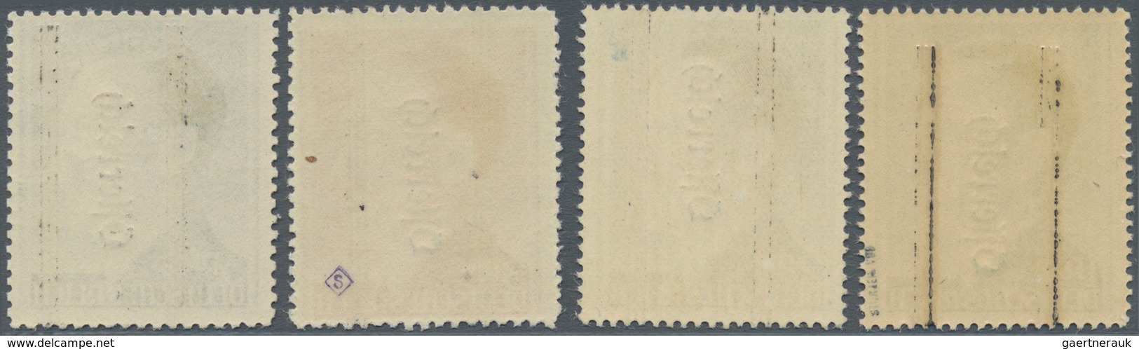 15419B Österreich: 1945, "Grazer Lokalausgabe" Postfrischer Einheitlicher Satz In Type II (3.- Griffelter G - Ungebraucht