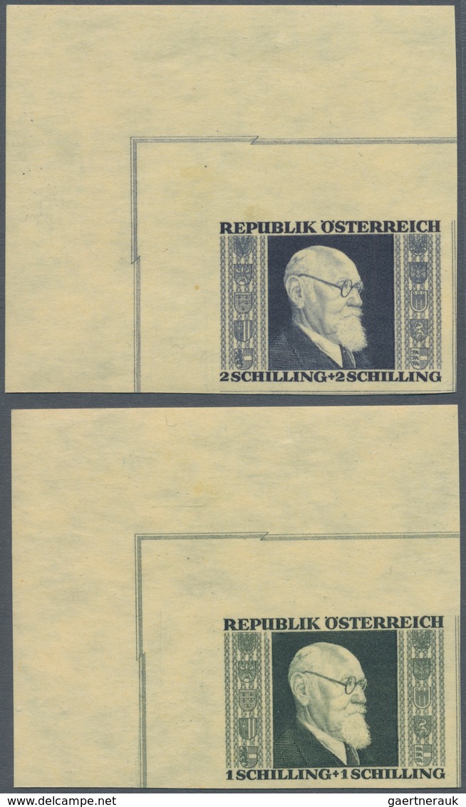 15431A Österreich: 1946, Wohlfahrt Ausgabe Dr. Renner, Luxus-Eckrand-Satz Vom Rechten Oberen Eck, Ränder Ma - Neufs