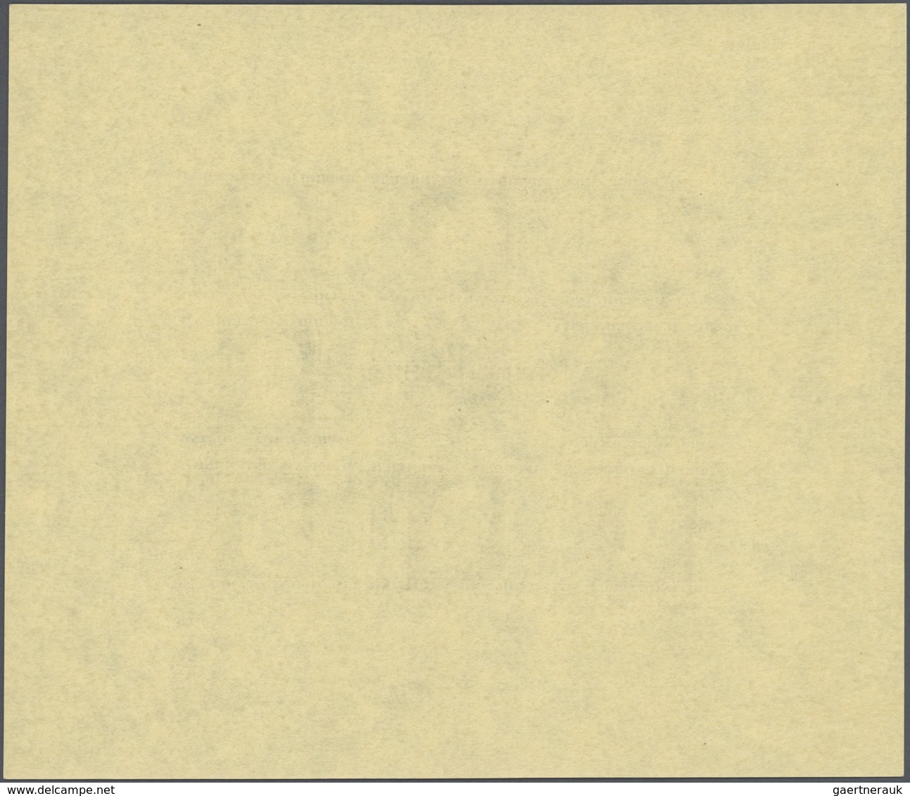 15431D Österreich: 1946, Renner, ungezähnt auf gelbem Japanpapier, kompletter Kleinbogensatz, Klb. 775B mit
