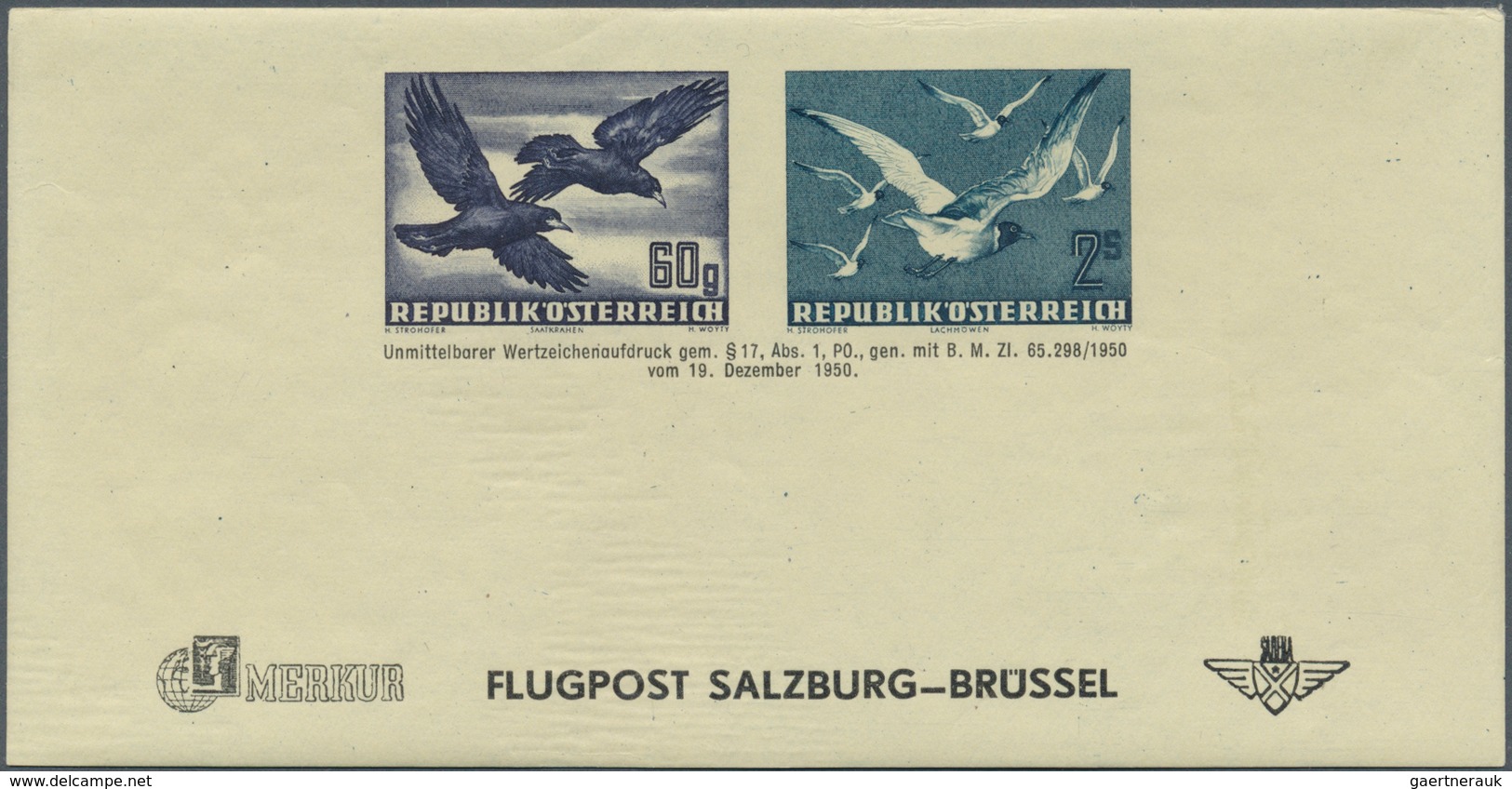 15434 Österreich: 1949, 40 G. Bis 1 S. UPU Als Adresszettel, Je Einmal Auf X- Und Y-Papier Postfrisch, Ein - Ungebraucht