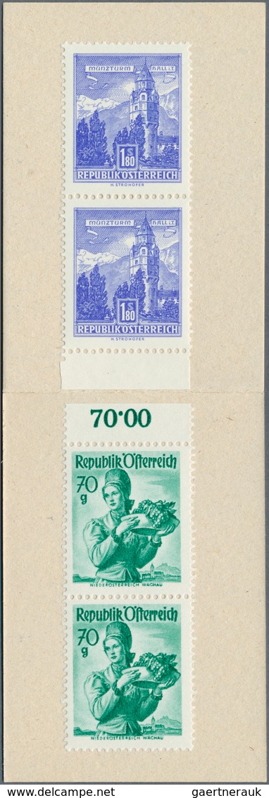 15439 Österreich: 1962, Zwei Postfrische Markenheftchen, MiNr 4 Mit Deckel C II, Michel Nr 5 Mit Deckel C - Ungebraucht