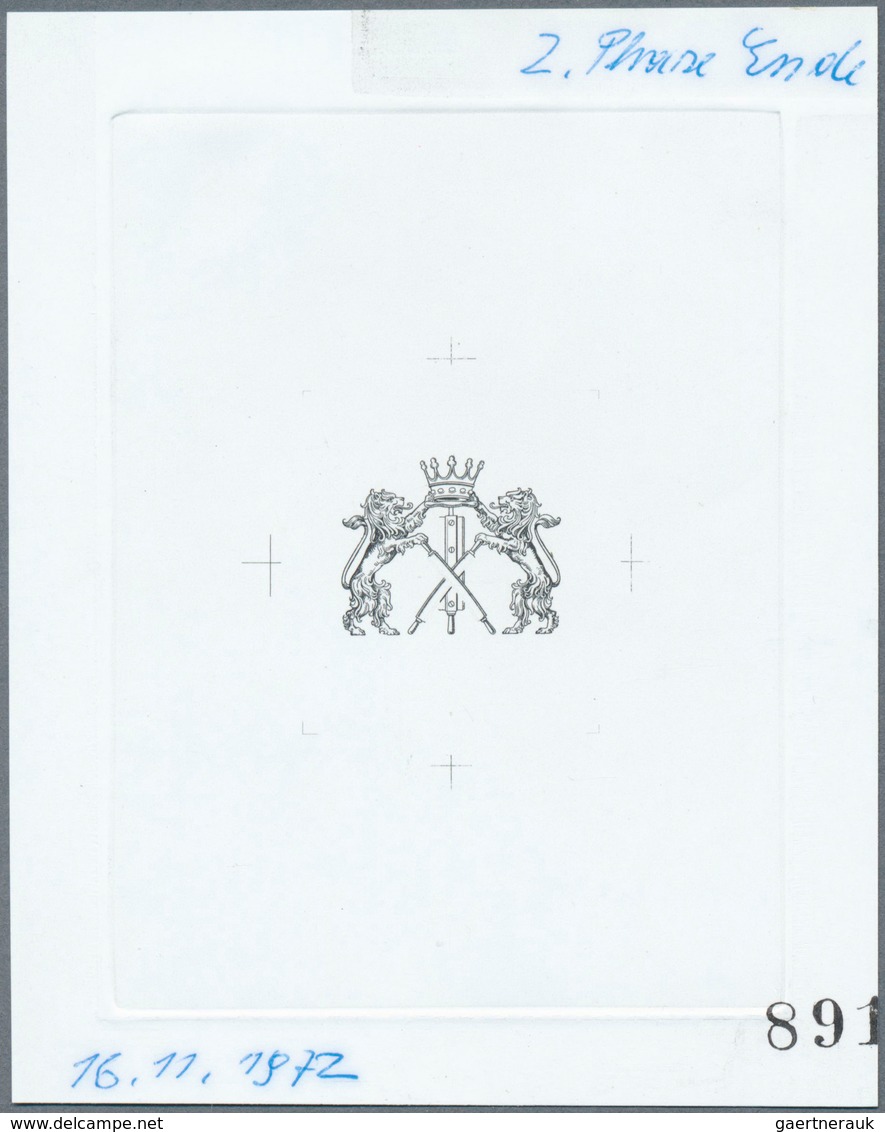 15469 Österreich: 1973. Probedruck In Schwarz Für Marke "IULCS-Kongreß In Wien", Bezeichnet Vs. U.a. Mit " - Neufs