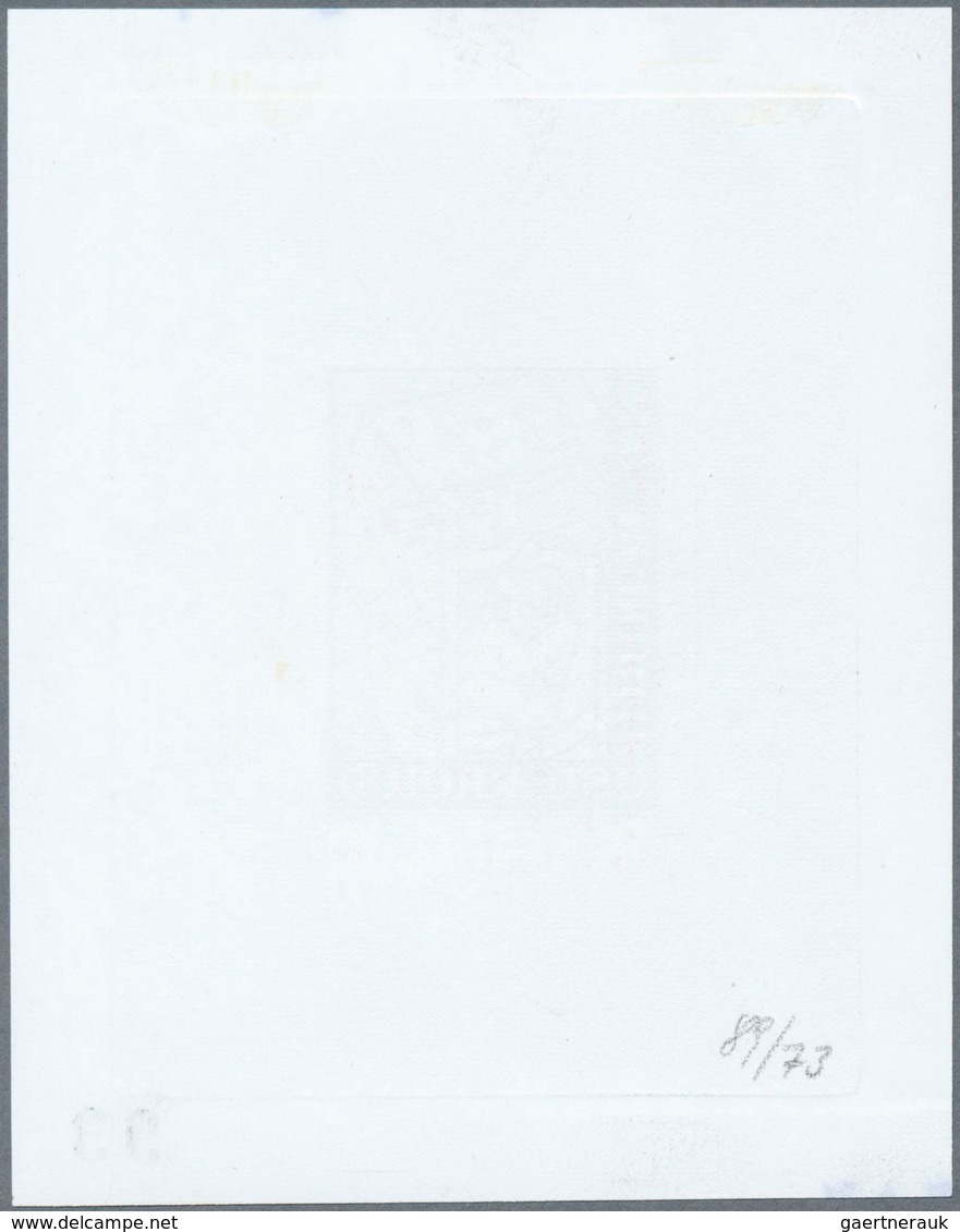 15473 Österreich: 1973. Probedruck In Schwarz Für Marke "Weihnachten", Bezeichnet Vs. U.a. Mit "3. Phase E - Neufs