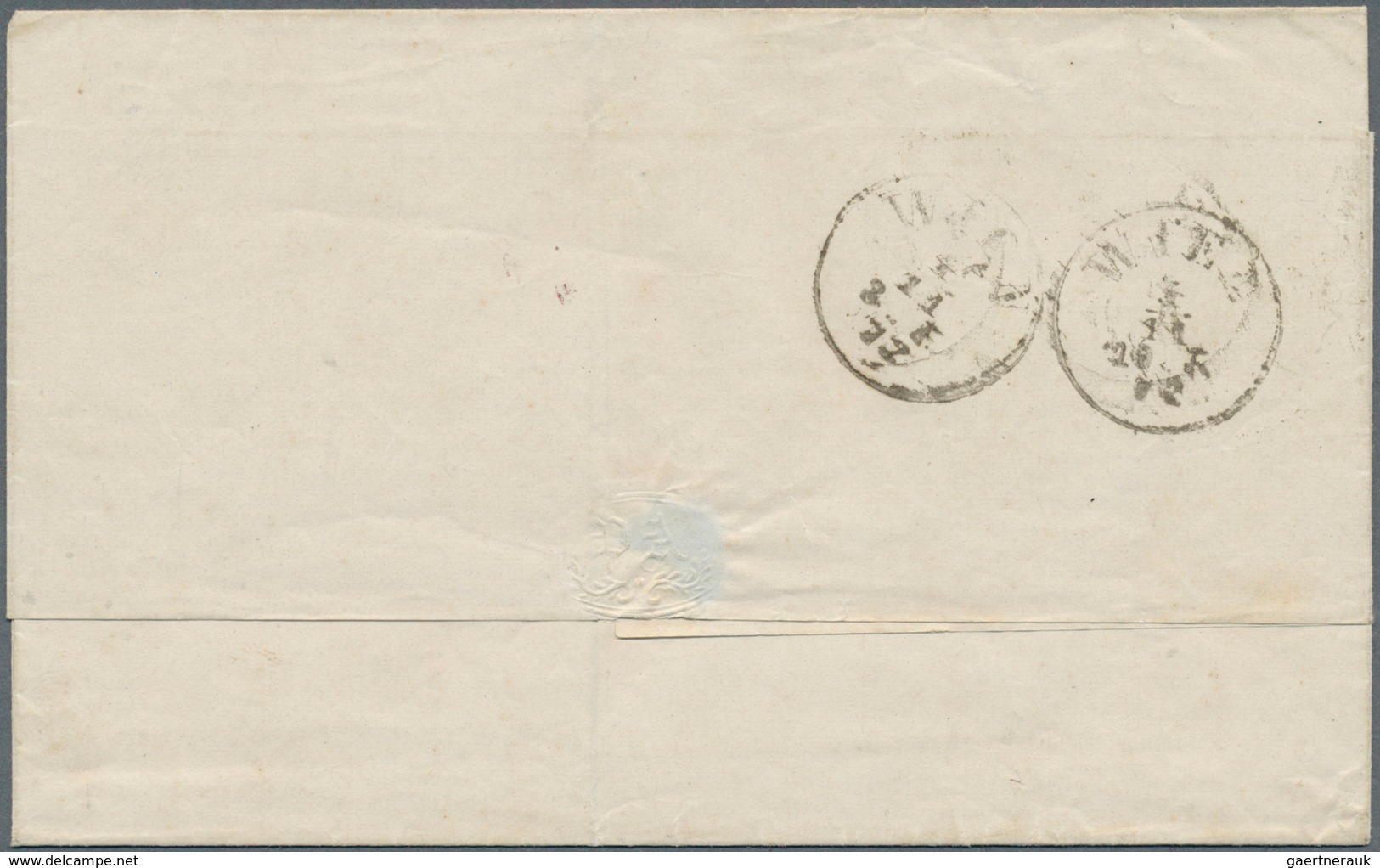 15635 Österreichische Post In Der Levante: 1872, 5 So Rot Und 10 So Blau Franz-Josef, Grober Druck, MiF Au - Levante-Marken