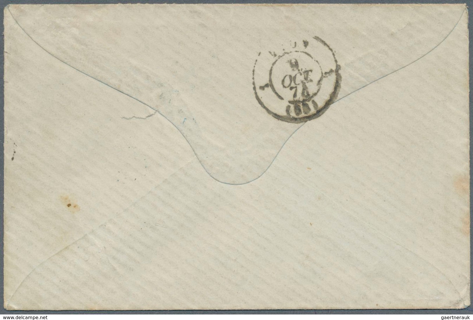 15645 Österreichische Post In Der Levante: 1867, 25 So. Dunkelviolett Und 10 So. Blau Mit Zartem Rahmenste - Levante-Marken