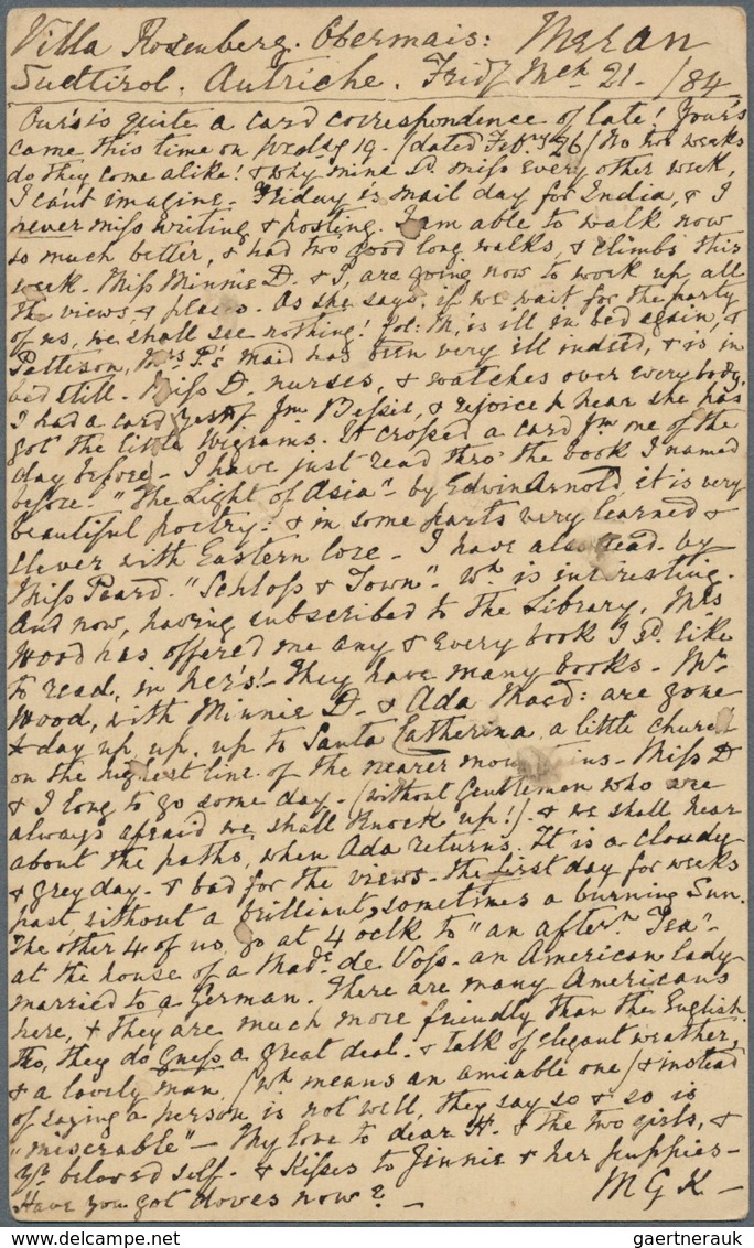 15685A Österreich - Ganzsachen: 1884, 5 Kr Doppeladler Ganzsachenkarte Mit Zusatzfrankatur 3 Kr Blaugrün/sc - Autres & Non Classés