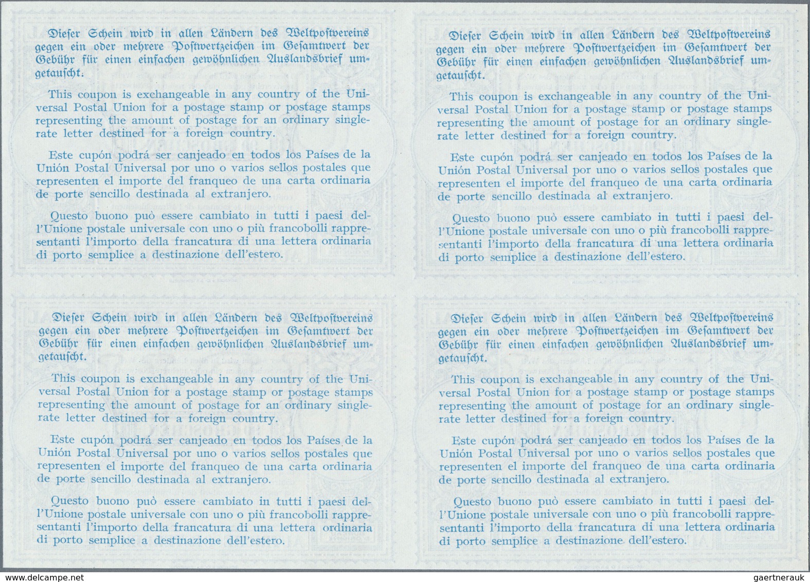 15695 Österreich - Ganzsachen: 1947, April. Internationaler Antwortschein "90 Groschen" (London-Muster) In - Autres & Non Classés