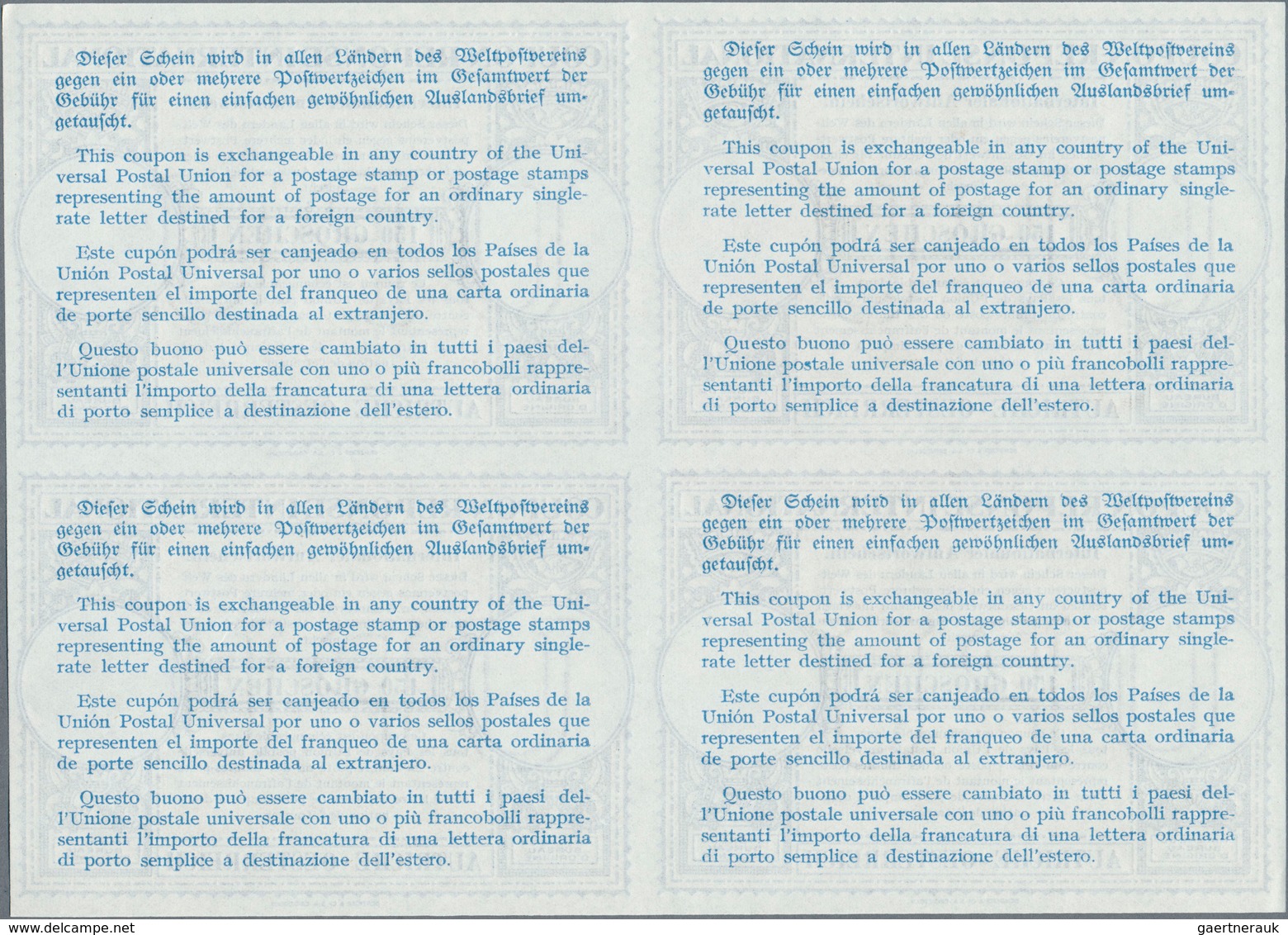 15696 Österreich - Ganzsachen: 1948, Juni. Internationaler Antwortschein "150 Groschen" (London-Muster) In - Altri & Non Classificati