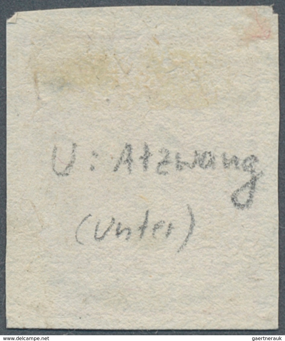 15756 Österreich - Stempel: UNTER ATZWANG (Tirol): 1850, 3 Kr. Rot Allseits Voll- Bis Breitrandig Mit Fast - Maschinenstempel (EMA)