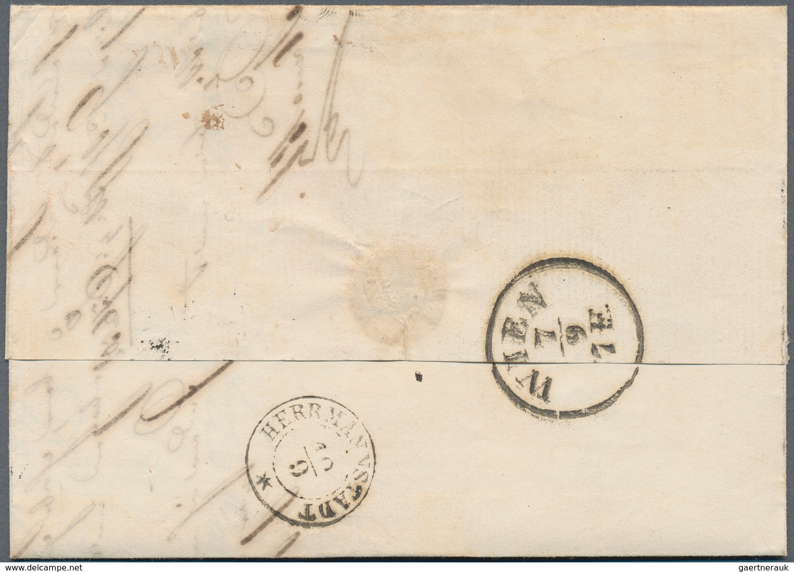 15758 Österreich - Stempel: WAIDHOFEN/YBBS (Niederösterr.): 1850, 9 Kr. Blau MP Allseits Gut Gerandet Und - Machines à Affranchir (EMA)