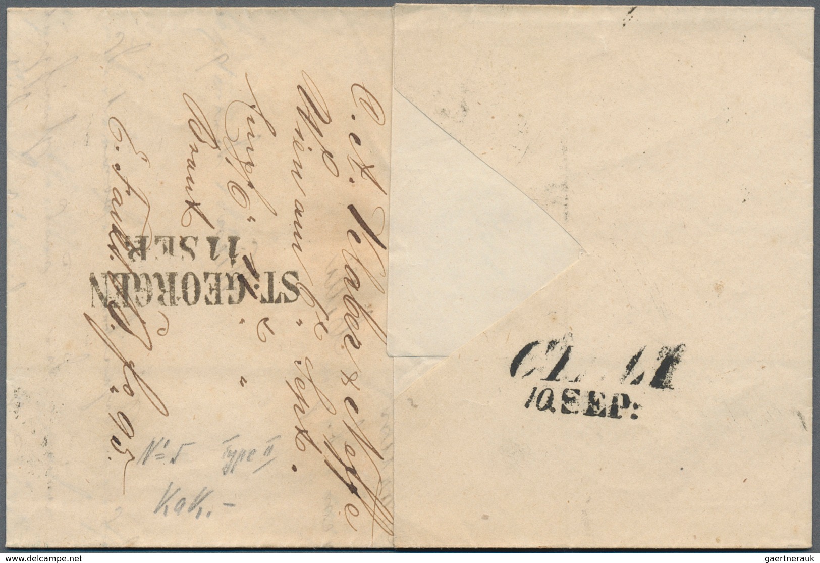 15763 Österreich - Stempel: WIEN: 1851/58, acht Faltbriefe bzw. -hüllen alle mit Einzelfrankaturen 9 Kr. b