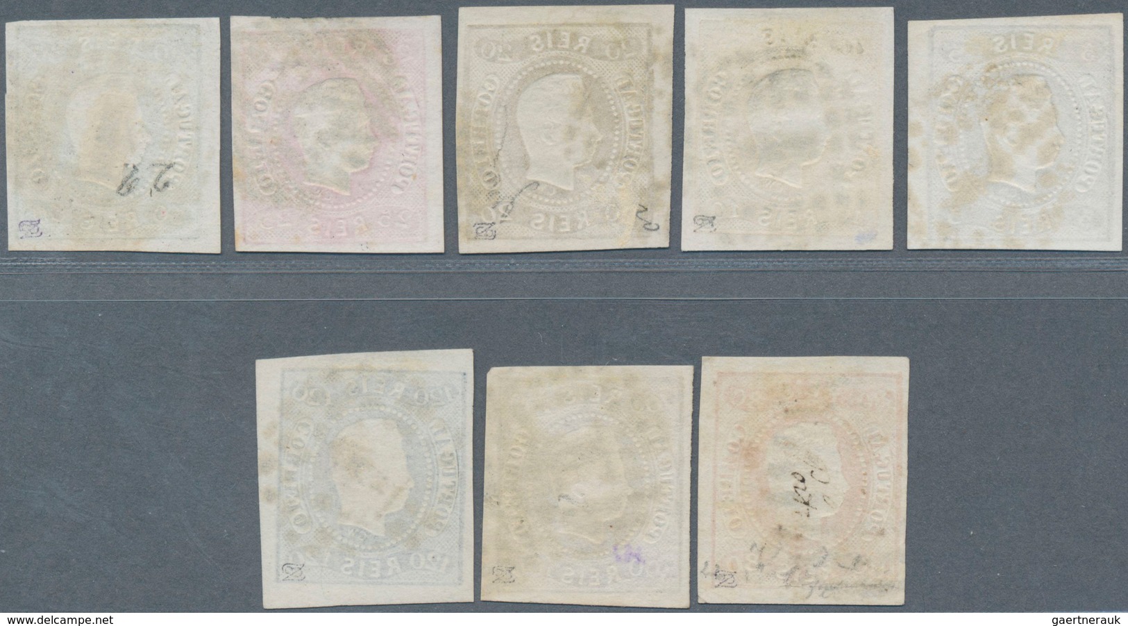 15883 Portugal: 1866, 5 R To 120 R, Compl. Issue Full / Wide Margins And Clean Canceled, Good Condition, M - Lettres & Documents