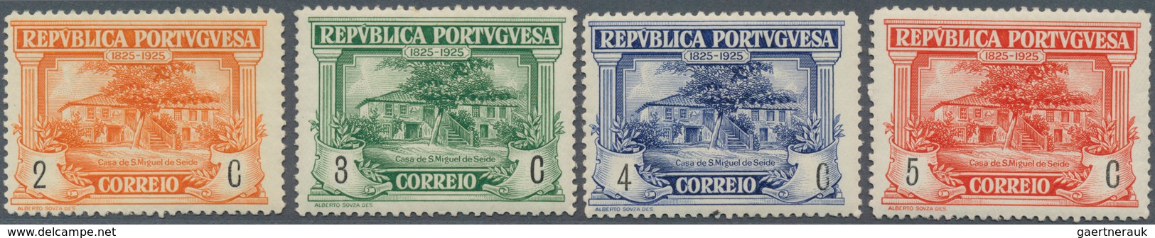 15887 Portugal: 1925, 2 C To 20 E "100 Birthday Camilo Castelo Branco" Set Of 30 Values All Mint NH, Few ( - Lettres & Documents