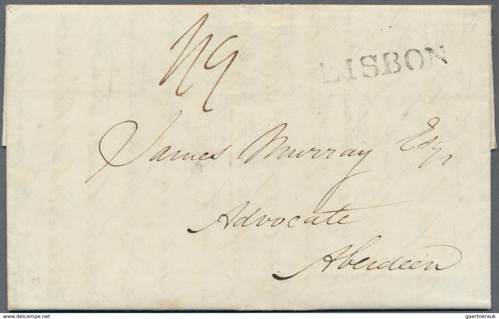 15893 Portugal - Madeira: 1841, Complete Folded Letter Cover From FUNCHAL, Dated 20th June 1841, Sent Via - Madeira