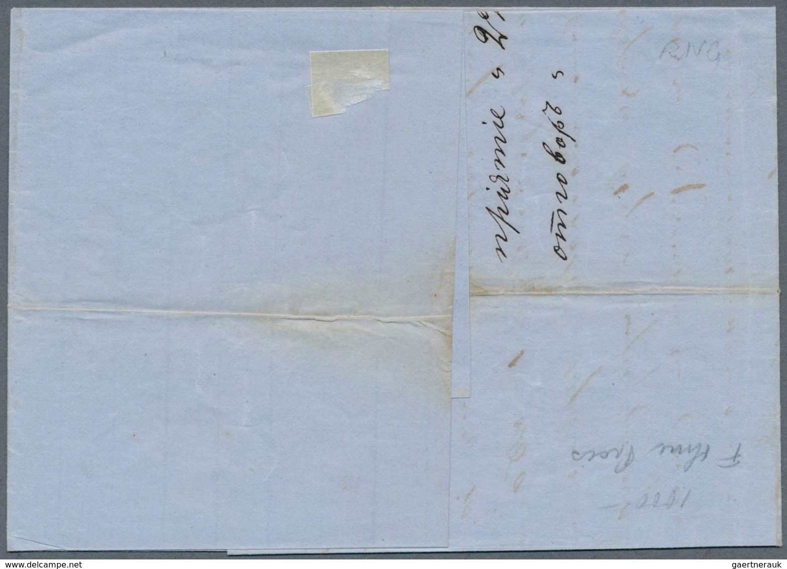 15905 Rumänien: 1866, Lombardy Venetia 5 So. Rose Tied By Cds. "BUCAREST 1.9.(66)" To Local (?) Folded Cov - Brieven En Documenten