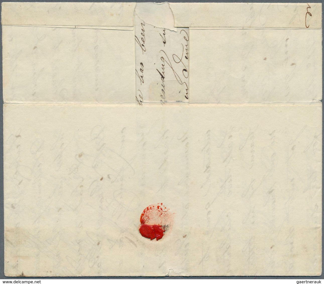 15919 Russland: 1847: Paid Folded Letter From St. Petersburg To London. There Franked With 1 Penny Red Bro - Ungebraucht