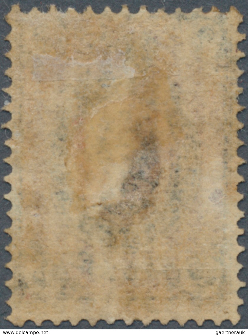 15922 Russland: 1875 2k. Black & Rose On VERTICAL LAID PAPER, Mounted Mint With Remnants Of Original Gum, - Neufs