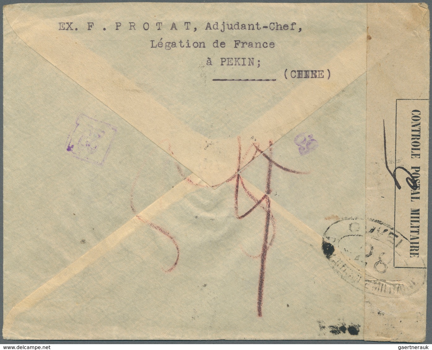15965 Russische Post In China: 1917, 15 Cts./15 K., 4 C./4 K. And 1 C./1 K. Tied "PEKIN 4 12 17" To Regist - Chine
