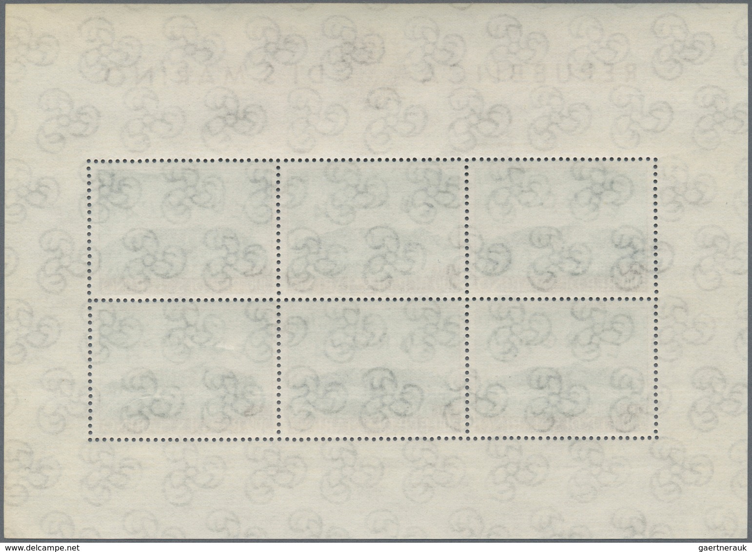 16011 San Marino: 1961, Europa, Five Little Sheets Of Six Stamps Each, All Mint Never Hinged (Mi. 1250,-) - Neufs