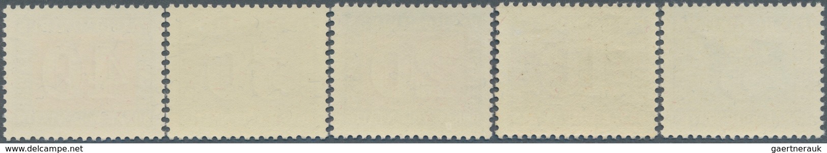 16119 Schweiz: 1945, 5 C Bis 5 Fr. Kompletter PAX-Satz Einwandfrei Gezähnt Und Postfrisch, Mi. 450,- - Neufs