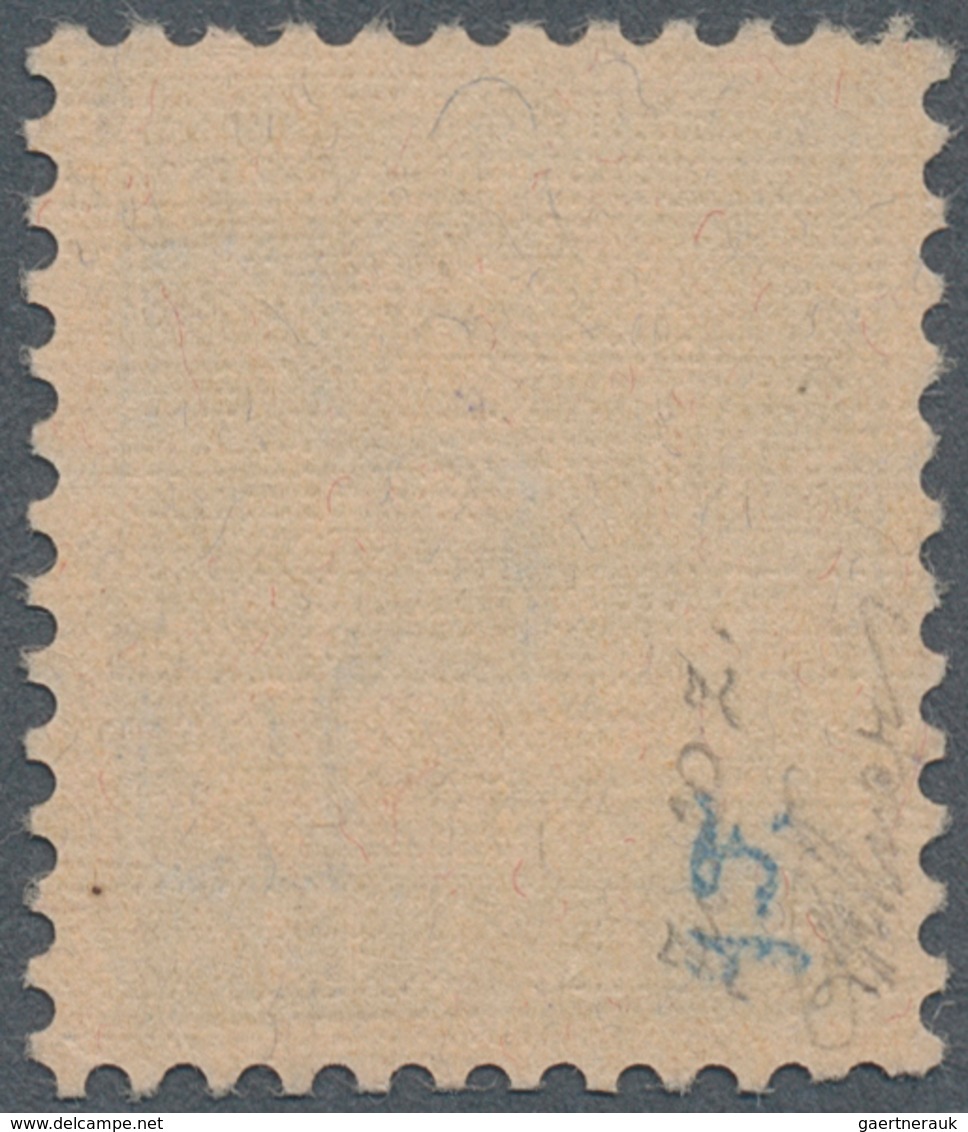 16147 Schweiz - Völkerbund (SDN): 1922/1925: 30 Rp Blau, Geriffeltes Papier, Mit Aufdruck "Societè Des Nat - UNO