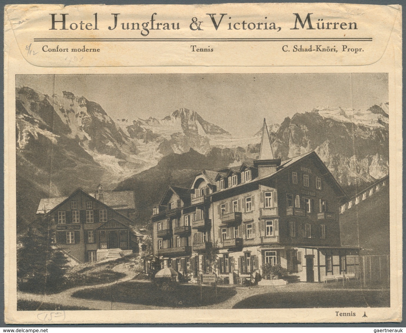 16165 Schweiz - Hotelpost: 1902-1930: Drei Illustrierte Hotelumschläge In Die USA, Dabei 'Grand Hôtel Nati - Autres & Non Classés