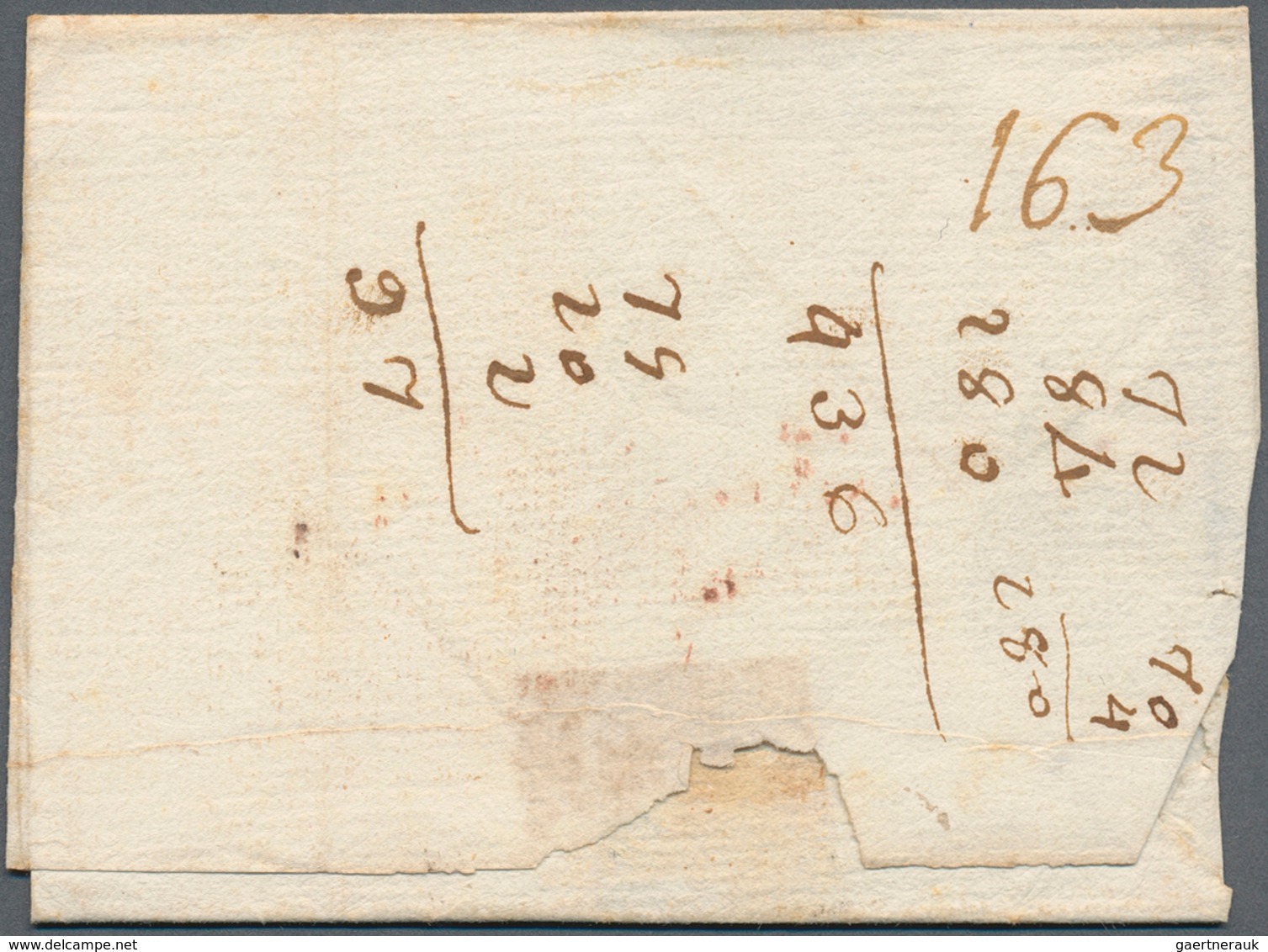 16244A Spanien - Vorphilatelie: 1775 (circa) To Guatemala. Marks "ANDALUCIA / ALTA" Of Seville And "ESPANA" - ...-1850 Vorphilatelie