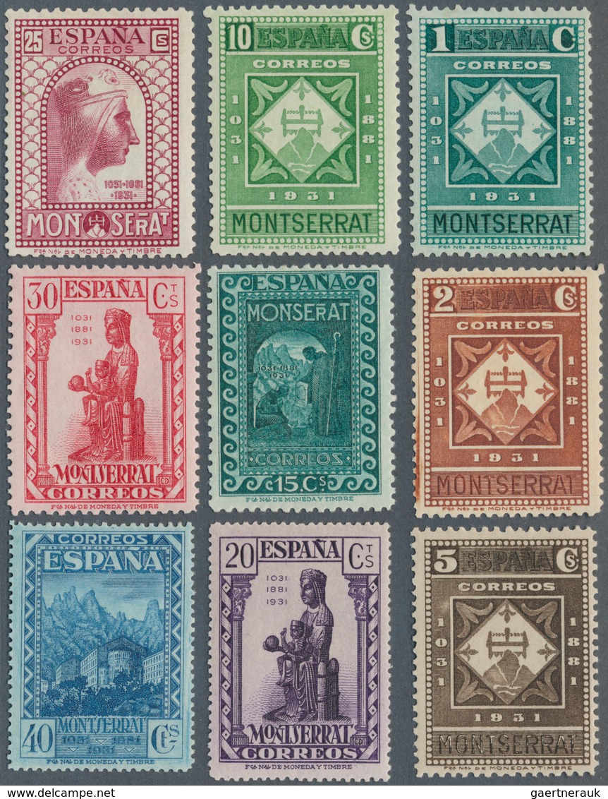 16257 Spanien: 1931, Satz "Zum 900.jährigen Bestehen Des Klosters Montserrat", Postfrische Serie Alle Wert - Oblitérés