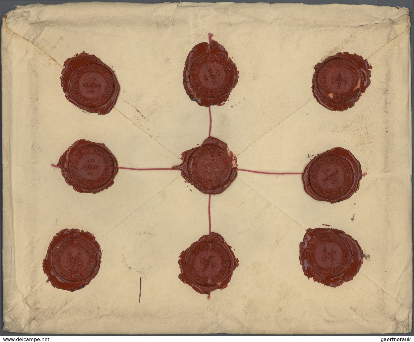16271 Spanische Post In Marokko: 1919, 10 C Red, 4 X 50 C Grey-blue, 3 X 1 Pta Rose-red And 5 X 1 Pta Lila - Maroc Espagnol