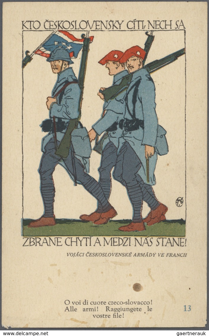 16299 Tschechoslowakei - Besonderheiten: 1919, Czech Legion In France, Letter "DEPOT DES REGIMENTS TCHECO- - Autres & Non Classés