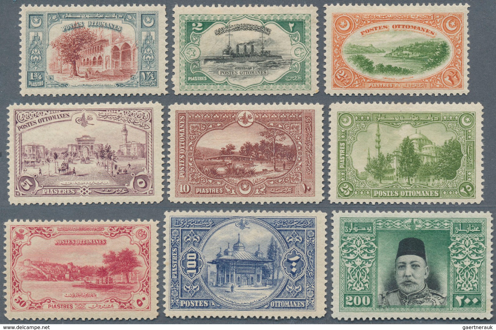 16310 Türkei: 1914, First London Printing Complete Set Of 17 Values, Mint Hinged, Very Fine And Fresh, Mic - Briefe U. Dokumente