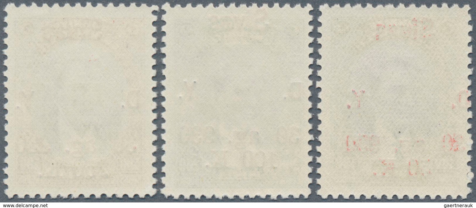 16338 Türkei: 1930, Sivas Railway Three Top Values Mint Never Hinged With Original Gum, Very Fine And Scar - Lettres & Documents