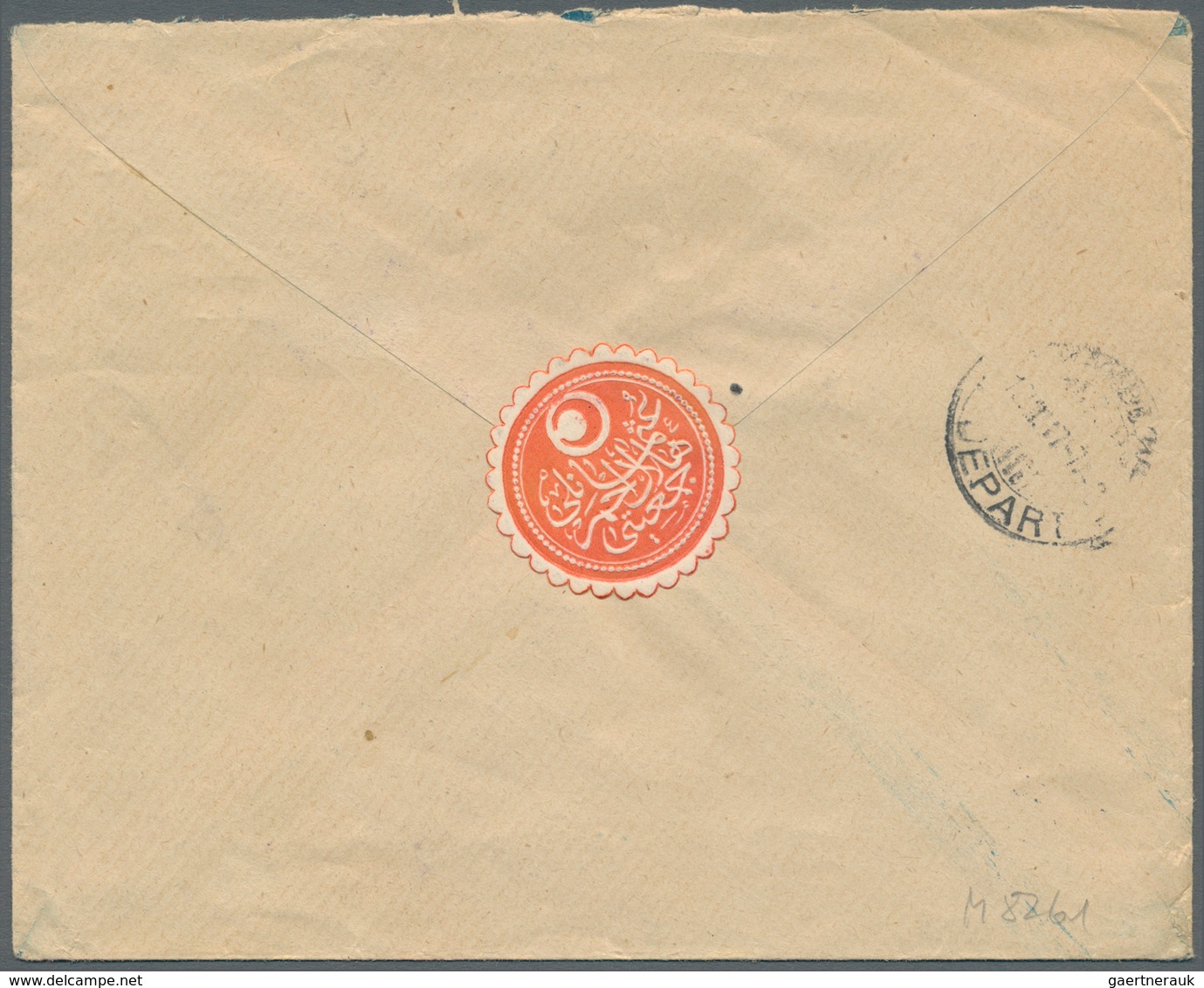 16400 Türkei - Besonderheiten: 1917, Registered Letter From "CROISSANT ROUGE OTTOMAN" On Preprinted POW - - Andere & Zonder Classificatie