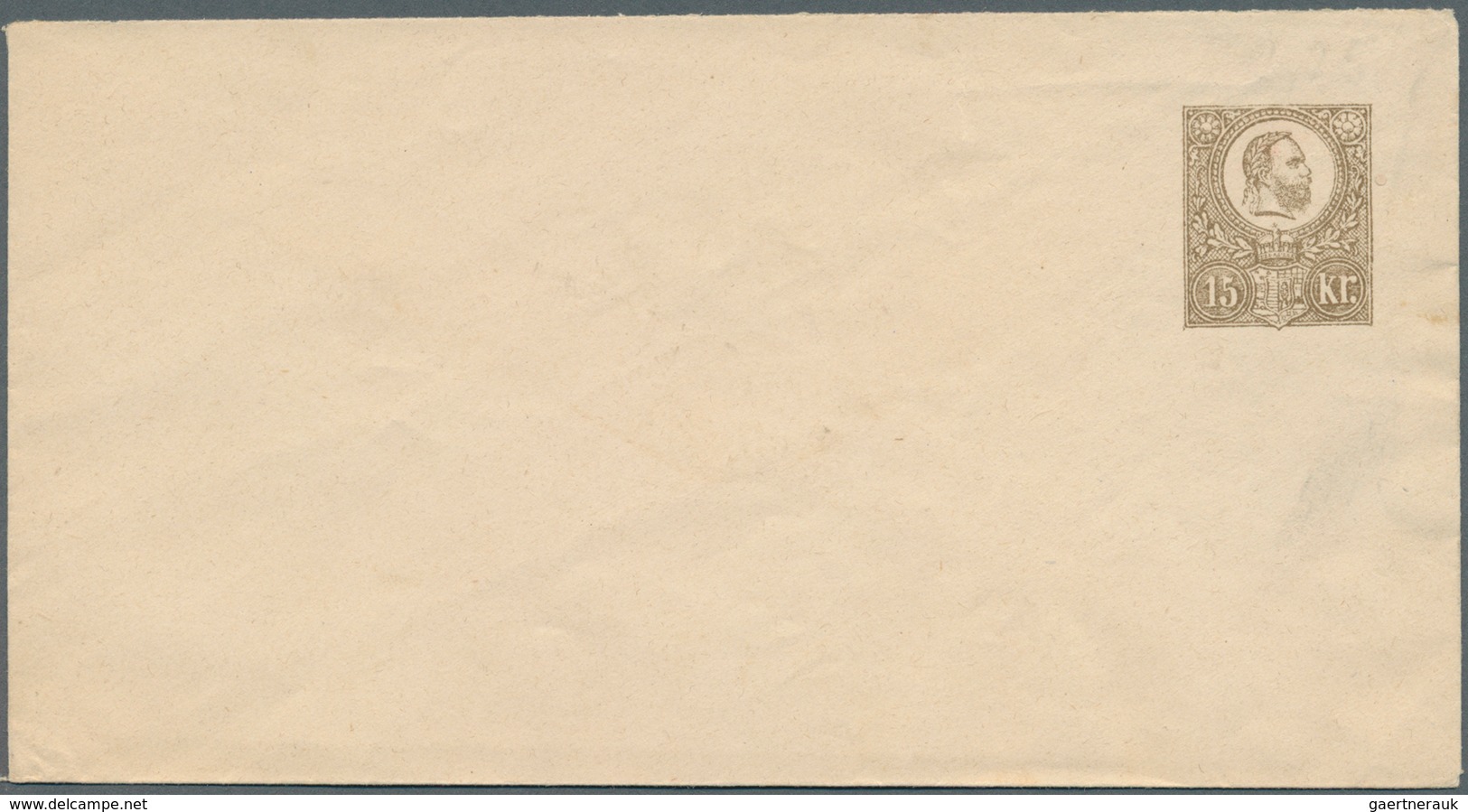 16423 Ungarn - Ganzsachen: 1871, 3 Kr Green And 15 Kr Brown Postal Stationery Covers Unused - Ganzsachen