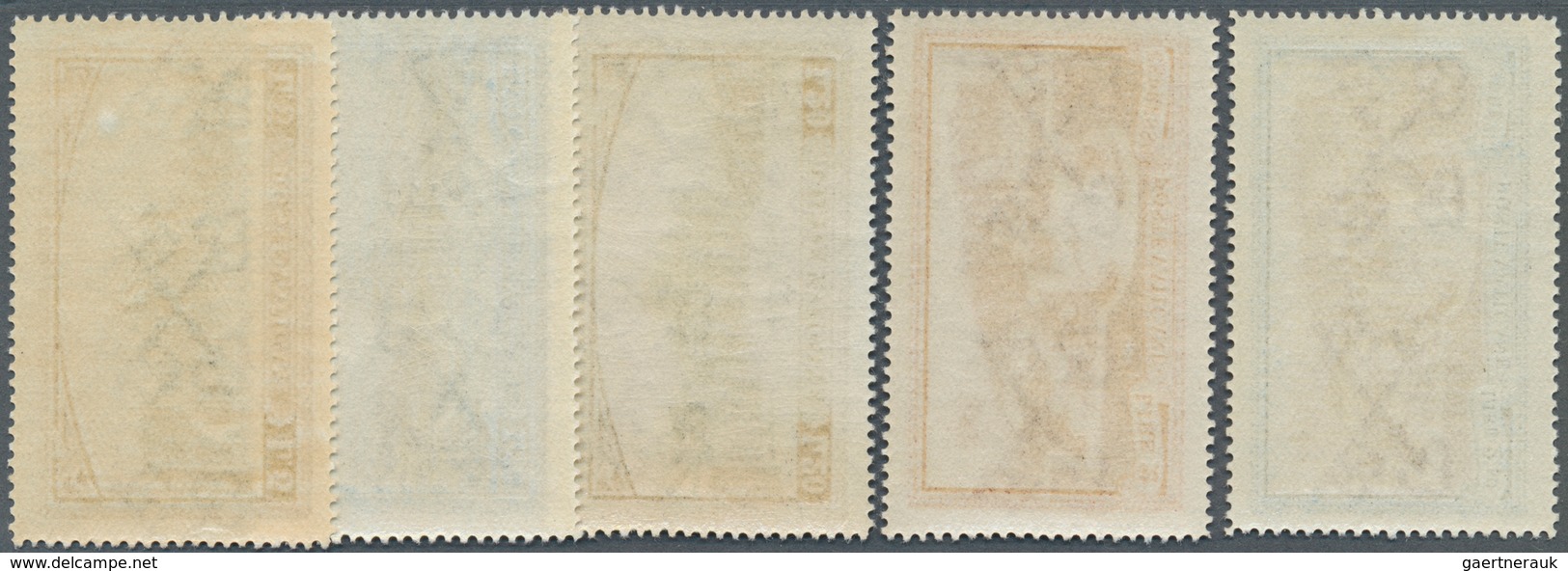 16432A Vatikan: 1933, "Freimarken-Ausgabe FEDERICI", Kompletter Postfrischer Luxus-Satz (Sass. 19-34 Inkl. - Briefe U. Dokumente