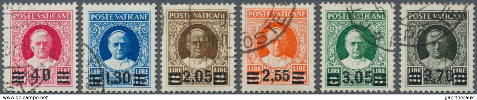 16436 Vatikan: 1934, Pope Pius XI. 40 (C) On 80 C To 3,70 L On 10 (L), Clean Round Cancel, (Mi ? 1.200, -) - Briefe U. Dokumente